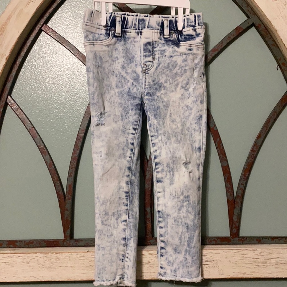 Girls’ 4T Gap Distressed Denim Stretch Jegging Ankle
